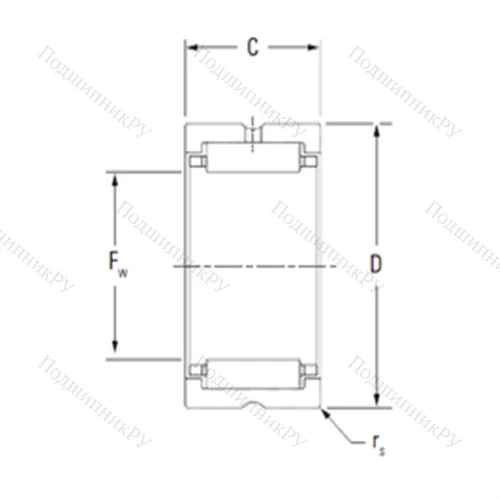 Подшипник игольчатый радиальный HJ-9612048