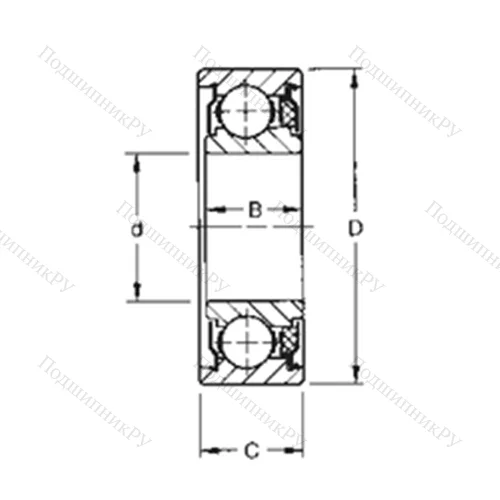 Подшипник шариковый радиальный 202KTD 3 от производителя  TIMKEN