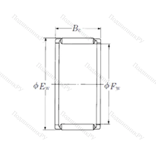 Подшипник игольчатый радиальный FWJ-182417