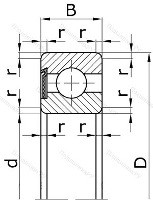 Шариковый однорядный подшипник 60204 (6204 Z) в Балашихе