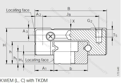 Каретка коррозионностойкая, двухрядная KWEM 15-G 2-G 2-B-V 0 в Балашихе