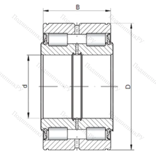 Подшипник роликовый радиальный SL 045030 от производителя  ISO