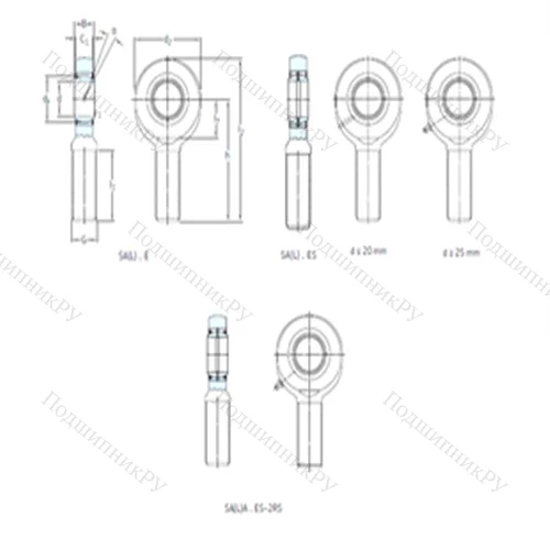 Подшипник скольжения сферический SALA 80ES-2RS