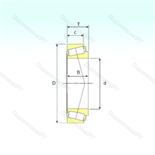 Подшипник роликовый радиально-упорный 02872/2820 от производителя  ISB
