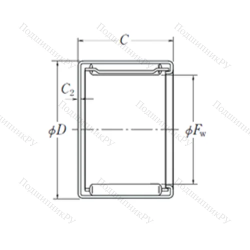 Подшипник игольчатый радиальный MFJ-1712