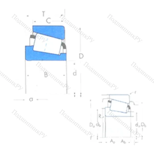 Подшипник роликовый радиально-упорный 3490/3420 от производителя  TIMKEN