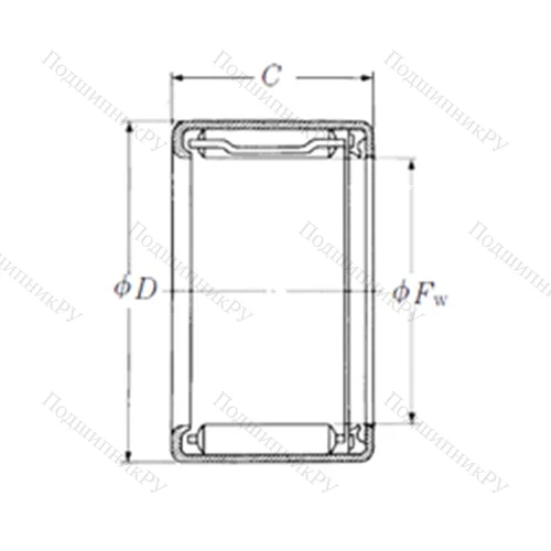 Подшипник игольчатый радиальный FJLT-2018
