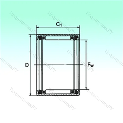 Подшипник игольчатый радиальный HK 2016 2RS