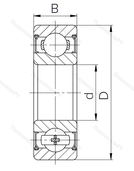 Шариковый однорядный подшипник 80120 (6020 ZZ) в Балашихе