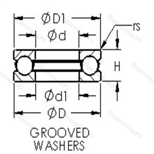 Подшипники шариковые упорные 51130M от производителя  AST Подшипники шариковые упорные 51130M от производителя  AST