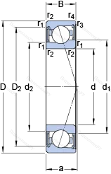 Подшипник S 71904 CE/P 4A