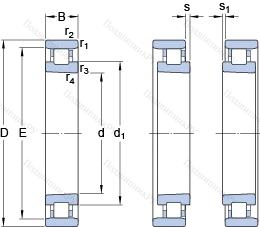 Подшипник N 1021 KTNHA/HC 5SP