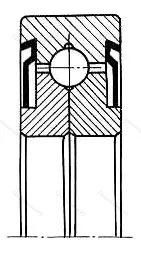 Подшипник  348702 размер 14,5x52x14