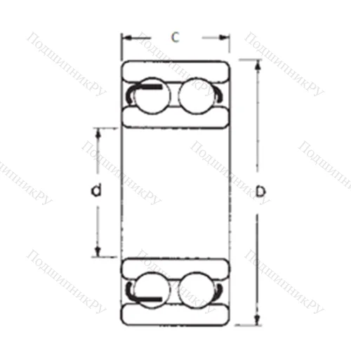 Подшипник шариковый радиальный 4311-2RS