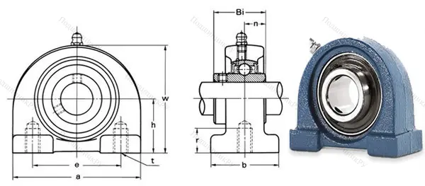 Подшипниковый узел UCPA 206