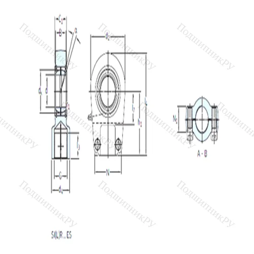 Подшипник скольжения сферический SIR 120 ES