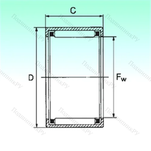 Подшипник игольчатый радиальный HK 0608