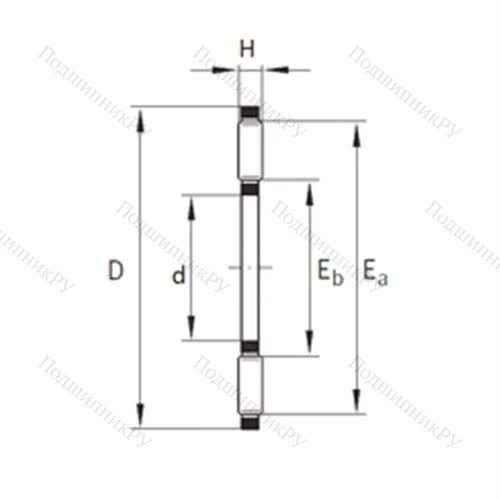 Подшипник игольчатый упорный AXK 460X 490X 5