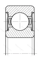 Модификация подшипника В0-80203АС17 размер 17x40x12 от производителя  ГПЗ-13