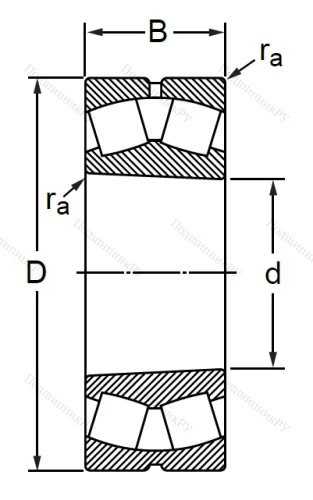 Сферический роликовый подшипник с конической посадкой на вал 113622 АМН (22322 CAKW 33) в Балашихе Сферический роликовый подшипник с конической посадкой на вал 113622 АМН (22322 CAKW 33) в Балашихе