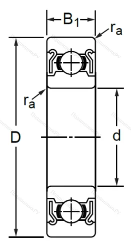 Дюймовый шариковый подшипник RLS 4 ZZ (LJ 1/2-2Z) в Балашихе