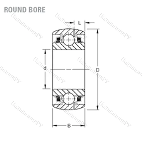 Подшипник шариковый радиальный GW 209PPB 4
