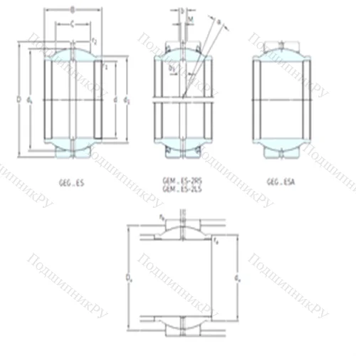 Подшипник скольжения сферический GEM 70ES-2LS