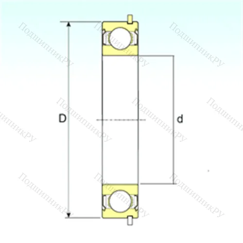 Подшипник шариковый радиальный 6303-ZZNR