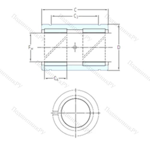 Подшипник скольжения линейный LPAR 80