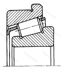 Подшипник  32317R (67617) размер 85x180x63,5 от производителя  SKF Подшипник  32317R (67617) размер 85x180x63,5 от производителя  SKF