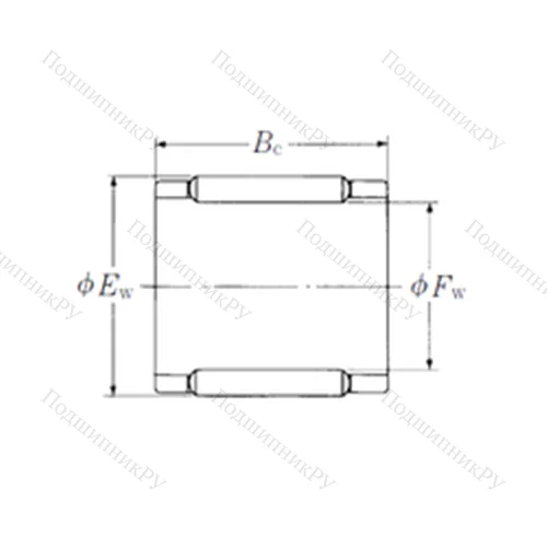 Подшипник игольчатый радиальный FBN-192323Z-E