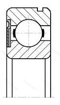 Подшипник 6211 ZN размер 55x100x21 от производителя  SKF