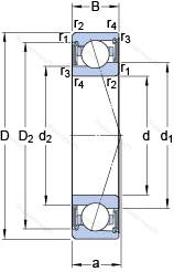 Подшипник S 71914 CE/P 4A