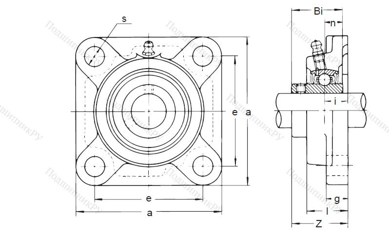 Подшипниковый узел UCF 311