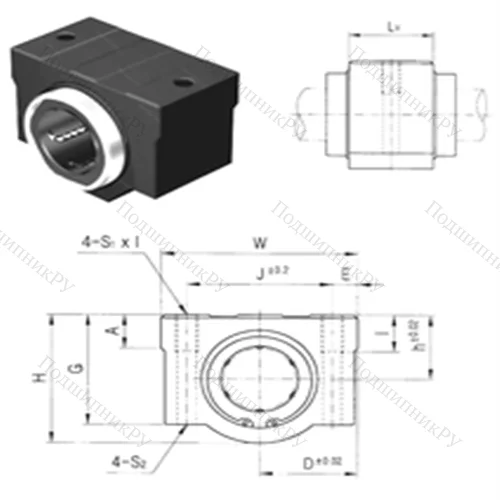 Подшипник шариковый линейный SC 50VUU от производителя  Samick