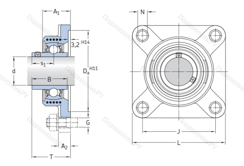 Подшипниковый узел FYK 40 TF в Балашихе
