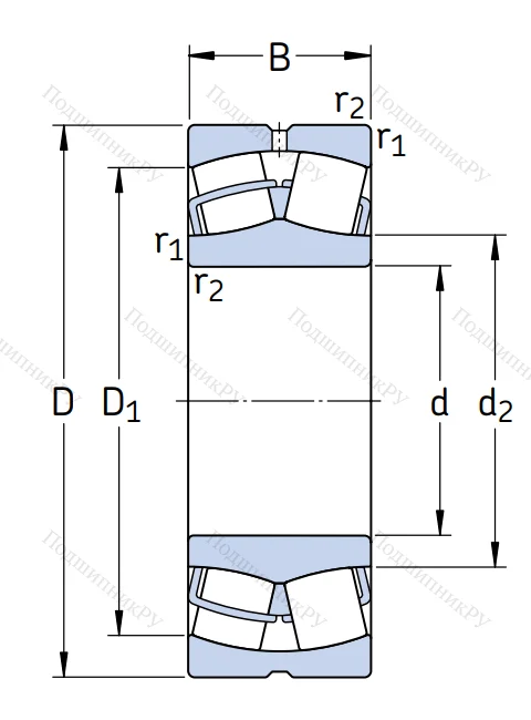 Сферический роликовый подшипник 21307 CC