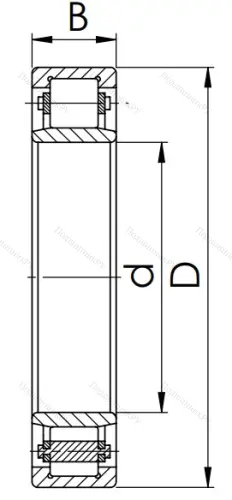 Цилиндрический роликовый подшипник 32205 КМ (NU 205) в Балашихе Цилиндрический роликовый подшипник 32205 КМ (NU 205) в Балашихе