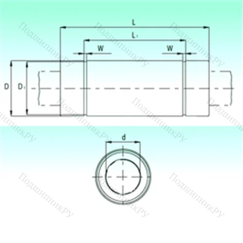 Подшипник шариковый линейный KBL 0845-PP от производителя  NBS