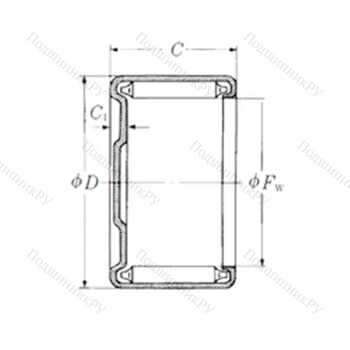 Подшипник игольчатый радиальный M-1881