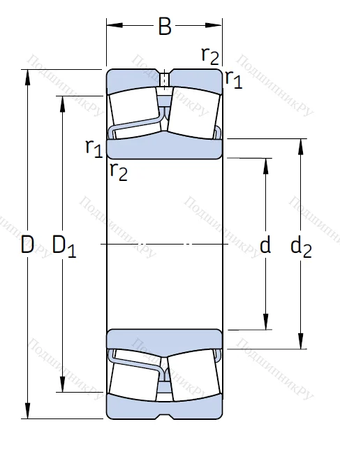 Сферический роликовый подшипник 22218 E