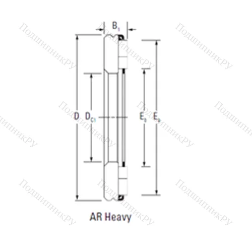 Подшипник игольчатый упорный AR 18 85 150