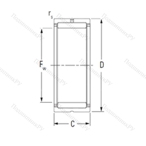 Подшипник игольчатый радиальный NKS 24 от производителя  KOYO