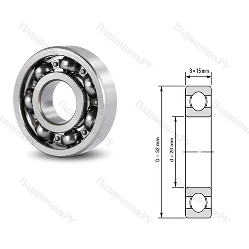 Подшипник шариковый радиальный PC 35520012CS