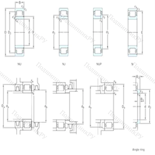 Подшипник роликовый радиальный NJ 411 от производителя  SKF Подшипник роликовый радиальный NJ 411 от производителя  SKF