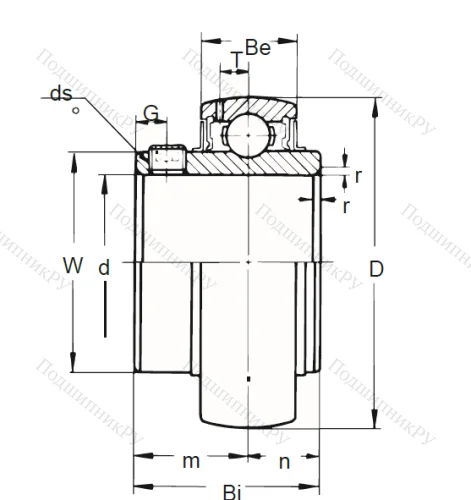 Корпусный подшипник UC 205-16 (ASAHI) в Балашихе
