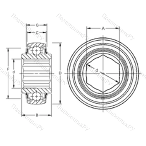 Подшипник шариковый радиальный 209KRRB 2