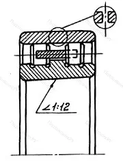 Модификация подшипника 6-3182118 размер 90x140x37