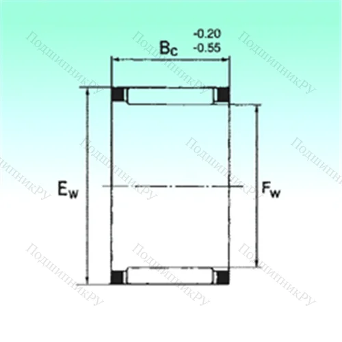 Подшипник игольчатый радиальный KZK 40x48x17