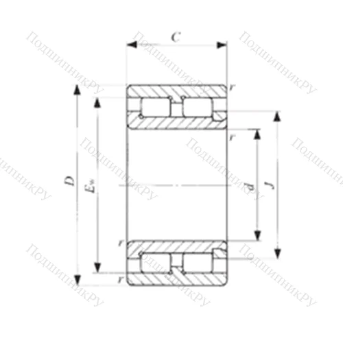 Подшипник роликовый радиальный NAG 4903